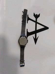 Women's Mesh Strap Watch with Crystal Bezel