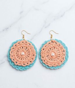 Handmade Crochet Flower Earrings