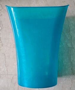 Turquoise Plastic Bin