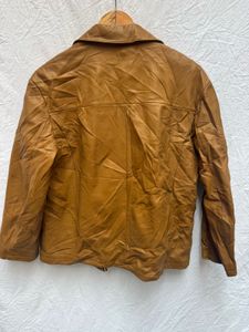 Brown Faux Leather Jacket