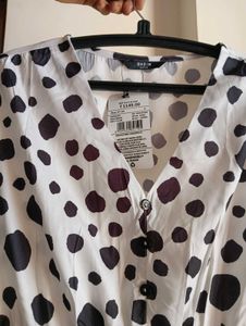 Chic Dalmation Print Midi Dress