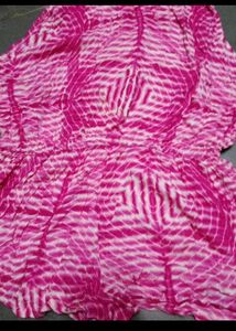 Pink Tie-Dye Mini Dress