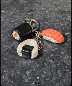 Cute Sushi &amp; Onigiri Keychain