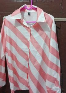 Striped Pink &amp; White Cord Set