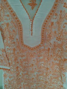 Chikenkari Embroidery Kurta