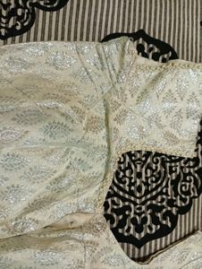 White Silver Blouse