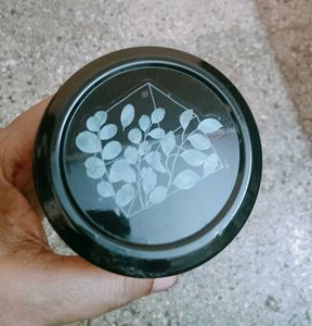 Decorative Glass Jar with Floral Print