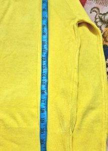 Lemon Wide Shoulders Sweater
