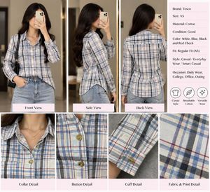 Tesco Plaid Long Sleeve Shirt