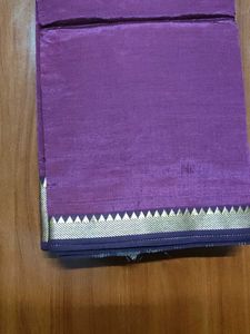 Elegant Purple Silk Saree