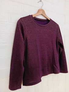 Sparkly Purple Long Sleeve Top