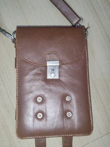 Stylish Brown Leather Crossbody Bag