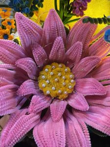 Handmade Pink Flower Showpiece with Lights