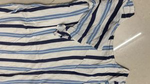 Striped Maxi Dress with Ruffle Hem