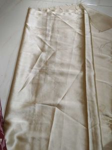 Elegant Cream Silk cloth material