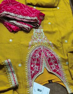 Embroidered Kurta with Dupatta