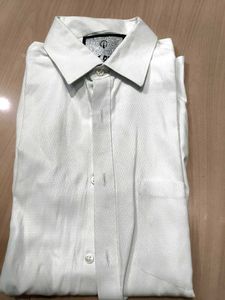 Men's White Button-Up Shirt