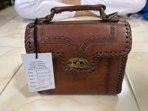 ANTIQUE REAL LEATHER HANDMADE BAG