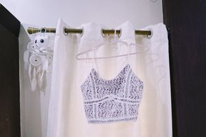 lavender purple crochet crop top