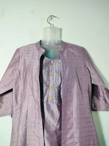 Mauve Casual Kurta Set (Women's)
