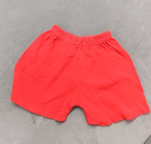 Pack of 2 Shorts Green with vehicle print and Red