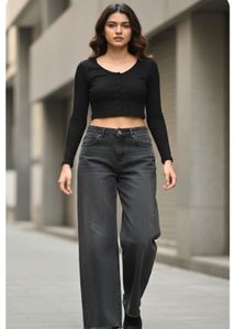 Wide Leg Jeans - Modern Style