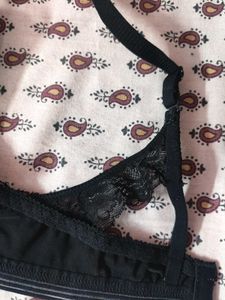 Black Lace Bra
