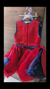 Red &amp; Blue Party Dress for Girls diwali sale