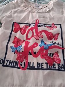Cute Butterfly Print T-Shirt