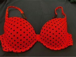 La Senza Orange Polka Dot Padded Underwire Bra