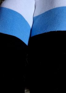 NEW No-Show Socks with Blue Stripe Detail