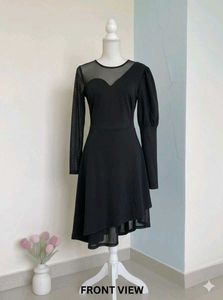 pinteresty Black Asymmetrical Dress