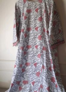 Trending Cotton blend with real mirror work Kurti