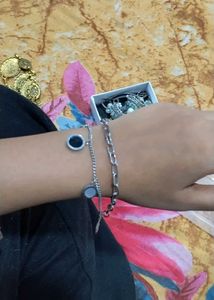 Layered Charm Bracelet Set