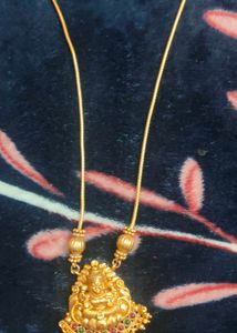 Lakshmi Devi Gold Plated Pendant chain