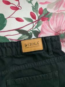 Black Distressed Denim Shorts