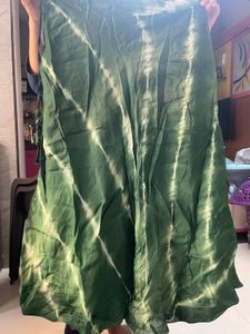 Green Tie-Dye Ethnic lehenga