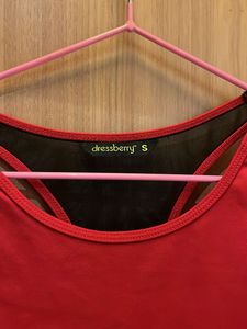 DressBerry Red Gym Tank Top