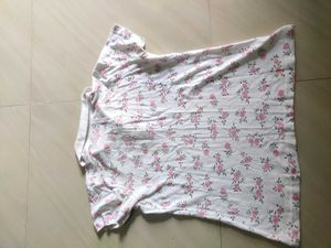 Floral Print Polo T-Shirt