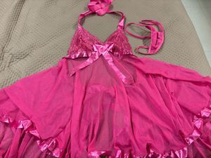 Sexy Pink Babydoll Lingerie Set