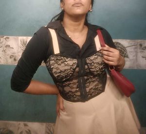 Black Netted Corset
