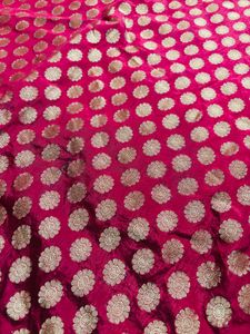 Elegant Red &amp; Gold Banarasi Silk Saree