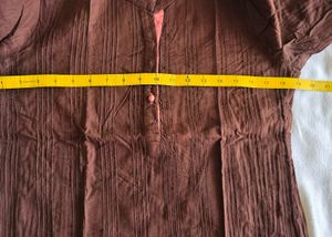 Brown Cotton Kurta