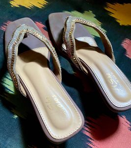 Stylish Embellished Wedge Heels