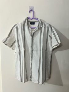 Classic Striped Short-Sleeve Shirt