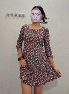 Floral Print Midi Dress