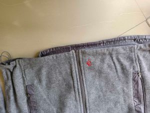 Grey Zip-Up Fleece Jacket