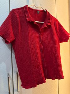Ruby Crush Textured Top