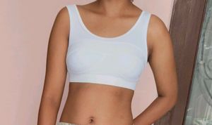 Comfortable White Sports Bra