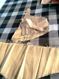 Golden Ethnic Blouse unfinished